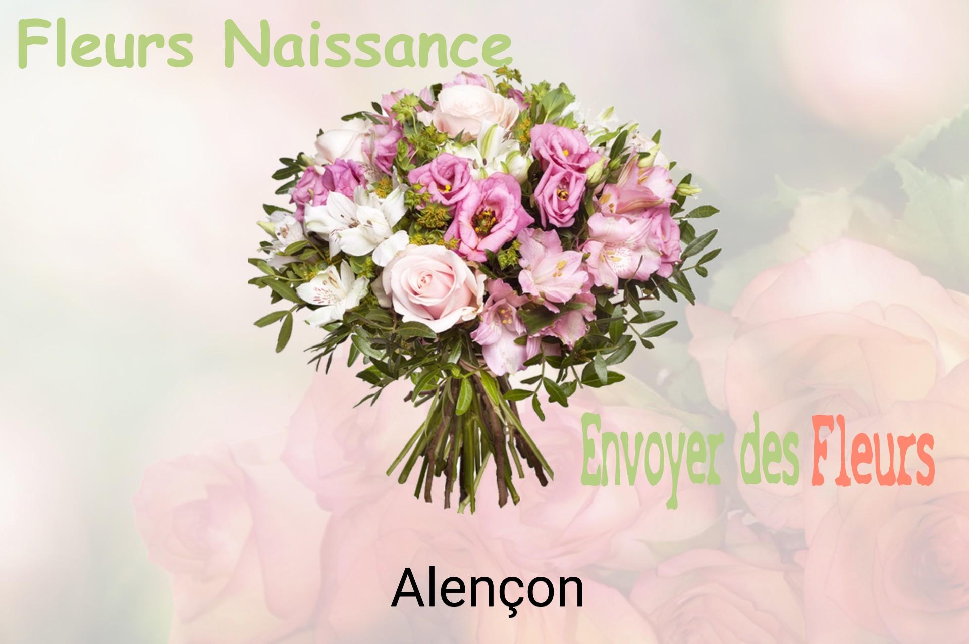 Bouquet de fleurs de naissance livré à Alençon
